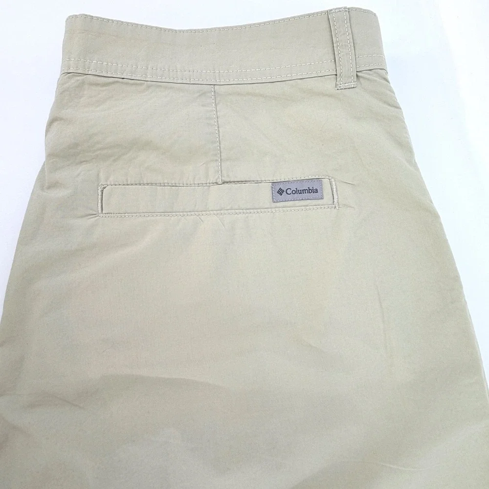 Columbia Shorts Mens 36 Tan Excellent‎ Cotton Poplin Hiking Casual AM4471 - Picture 4 of 9